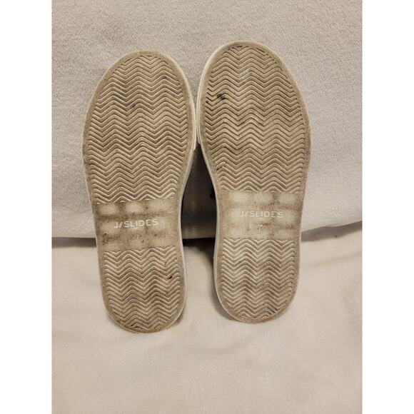 J Slides NYC Damien Platform Fashion Sneakers Lace Up Mesh Gray White Size 7 - Picture 7 of 8